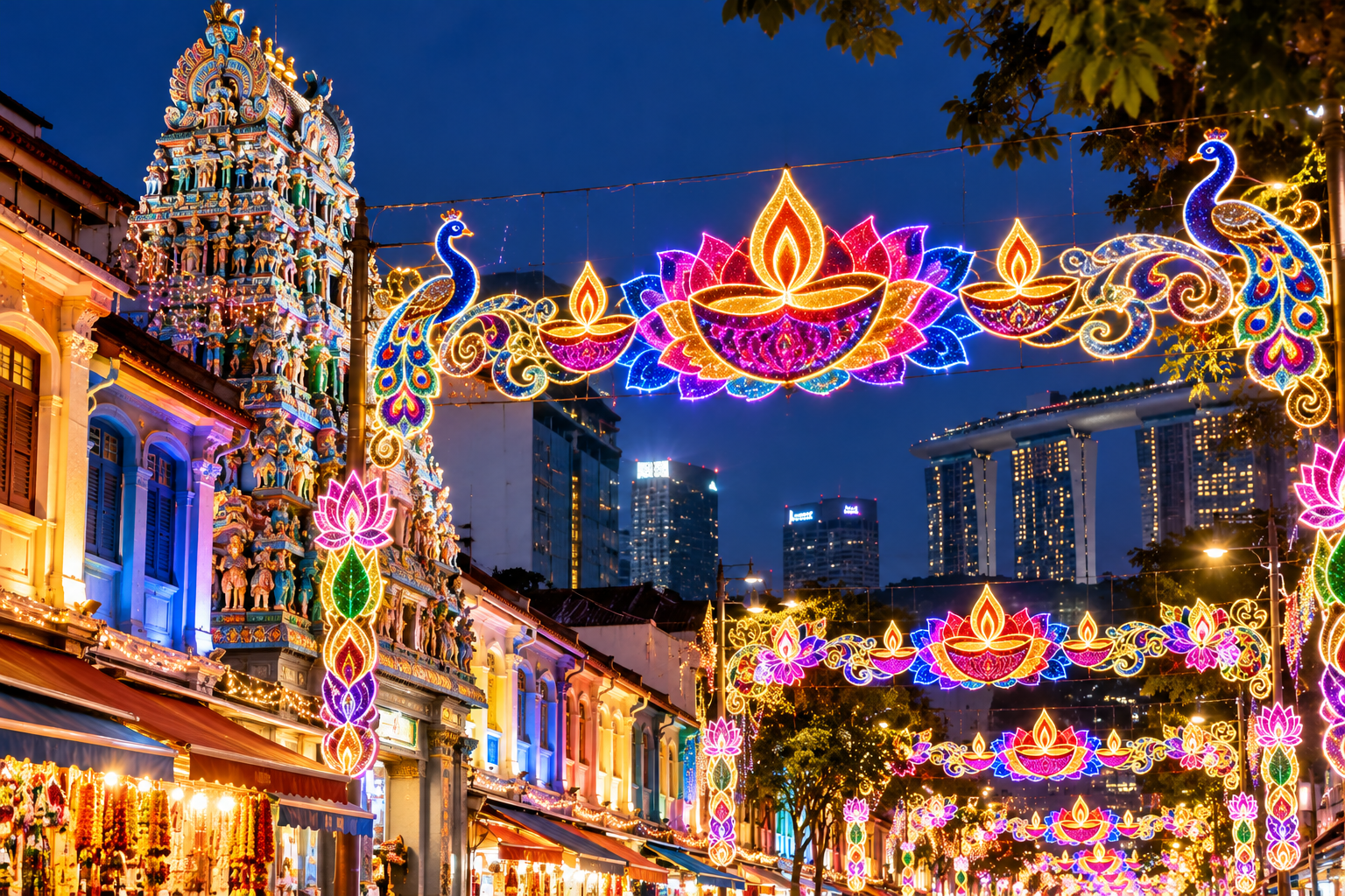 Singapore's Little India lights up as diaspora prepares for Diwali