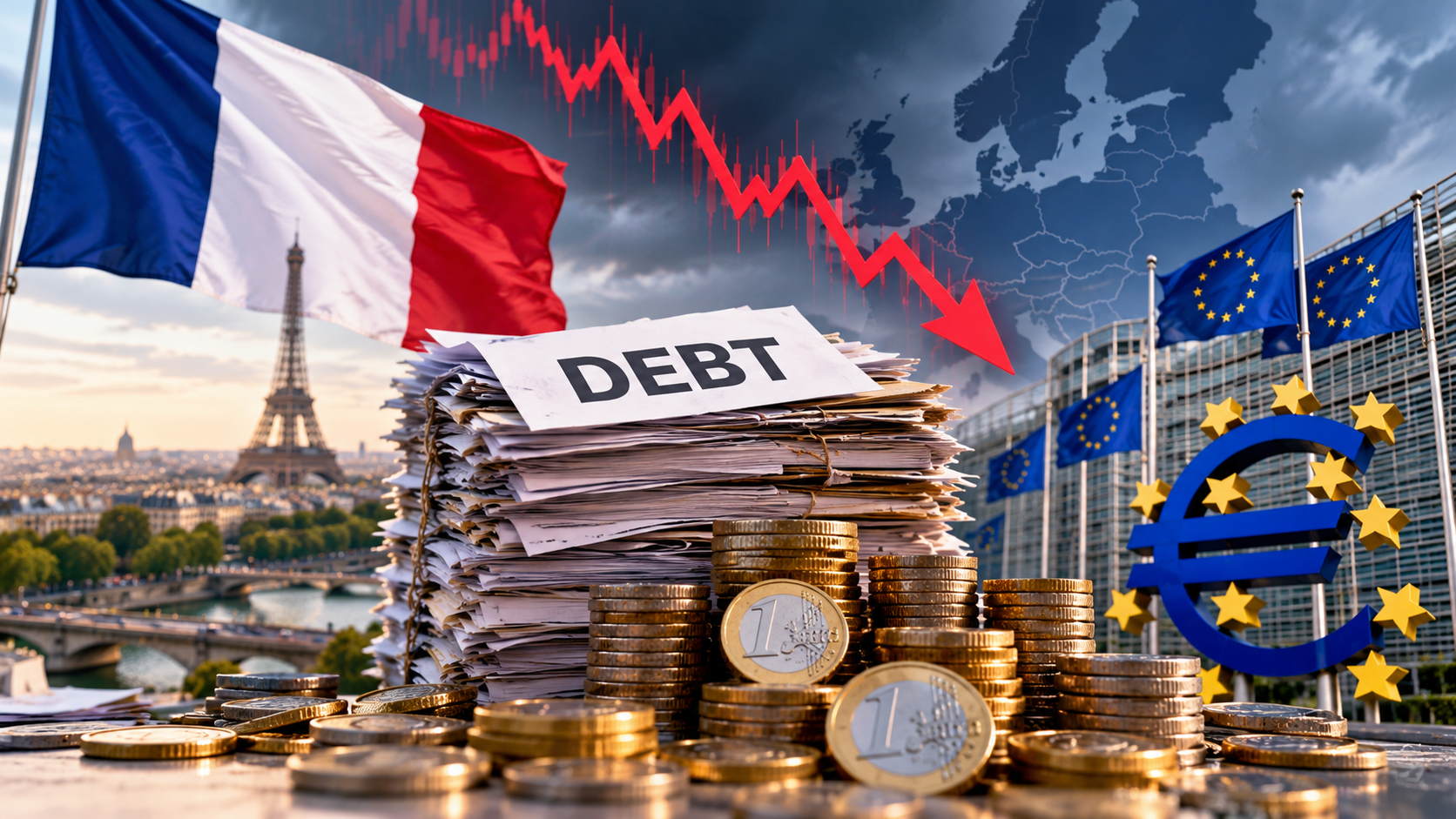 France's mounting debt crisis raises risk of fresh Eurozone turmoil