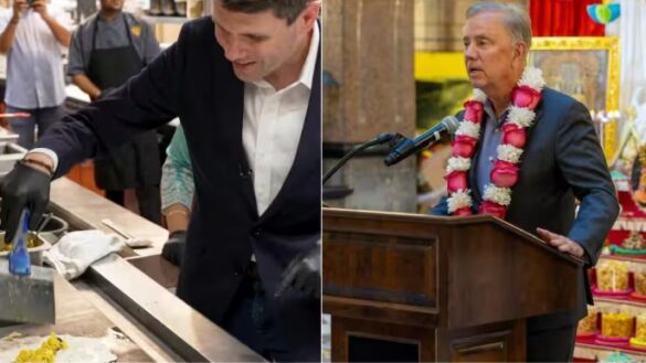 US midterm candidates court Indian Americans with dosas, temple visits