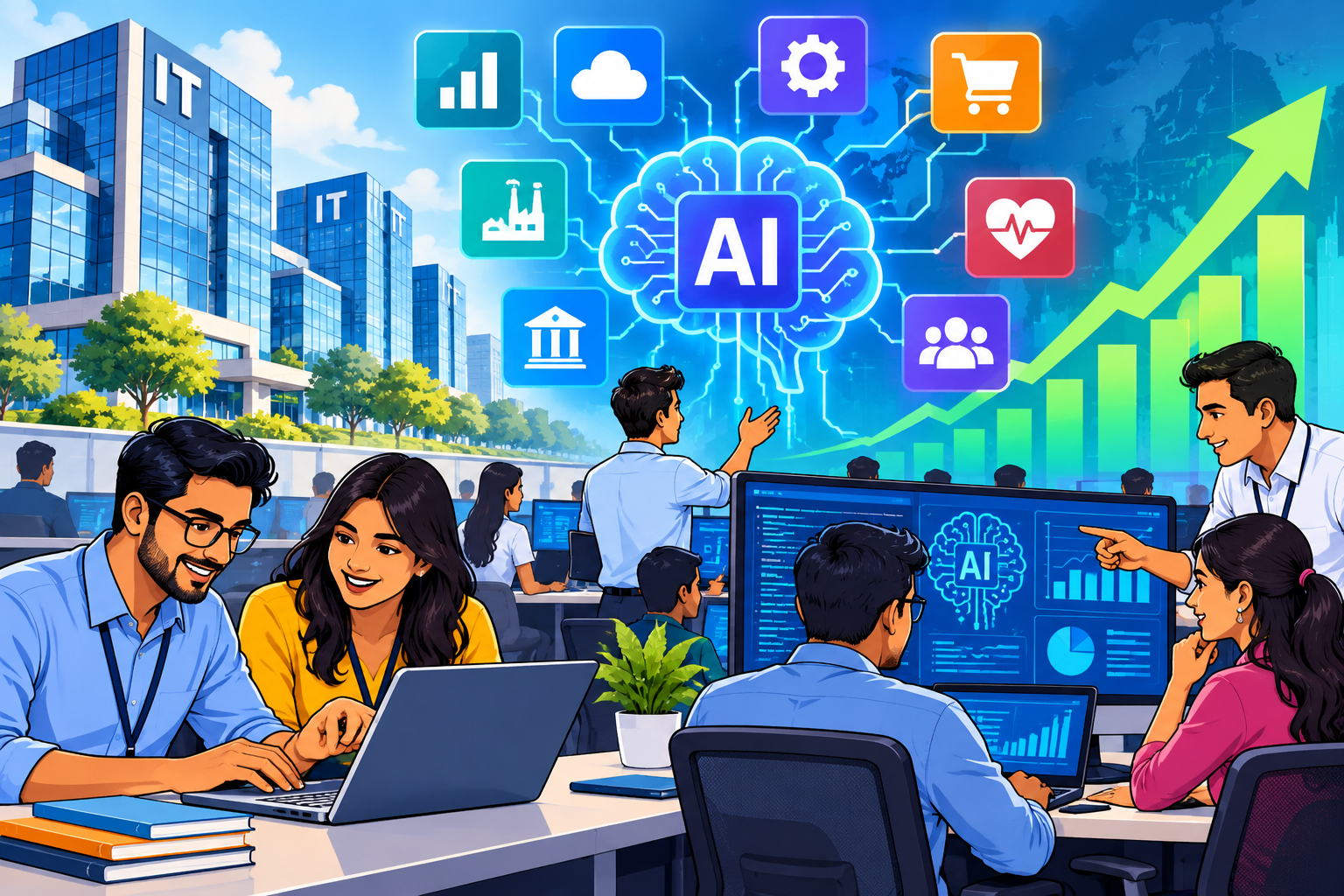 IT firms poised to benefit from enterprise AI adoption