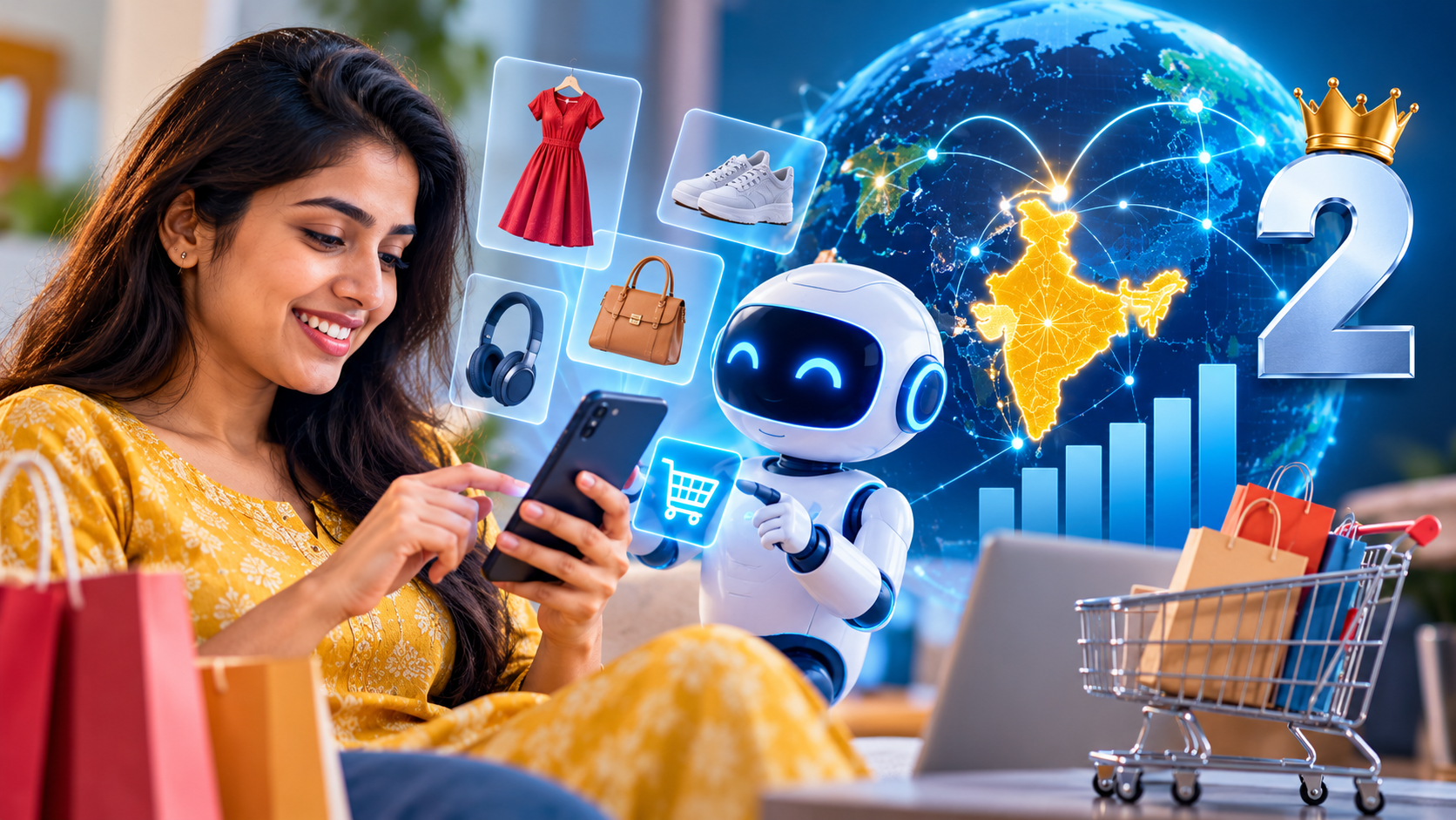 India ranks second globally in AI-powered shopping