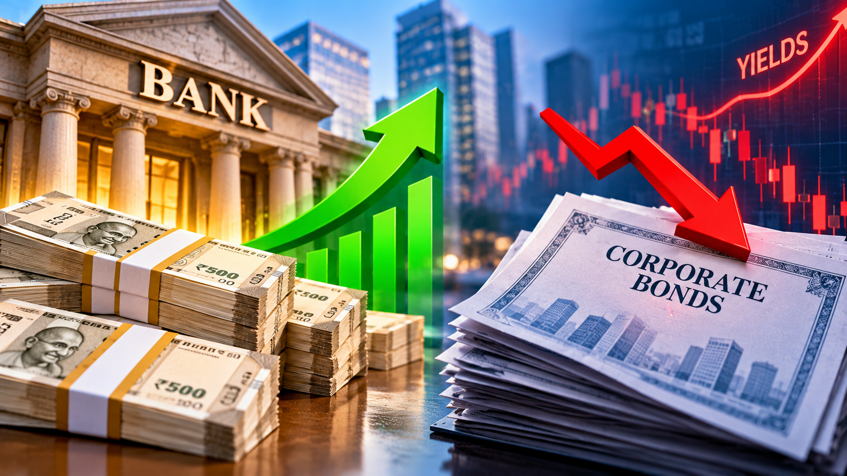Bank lending rises as corporate bond fundraising falls on higher yields