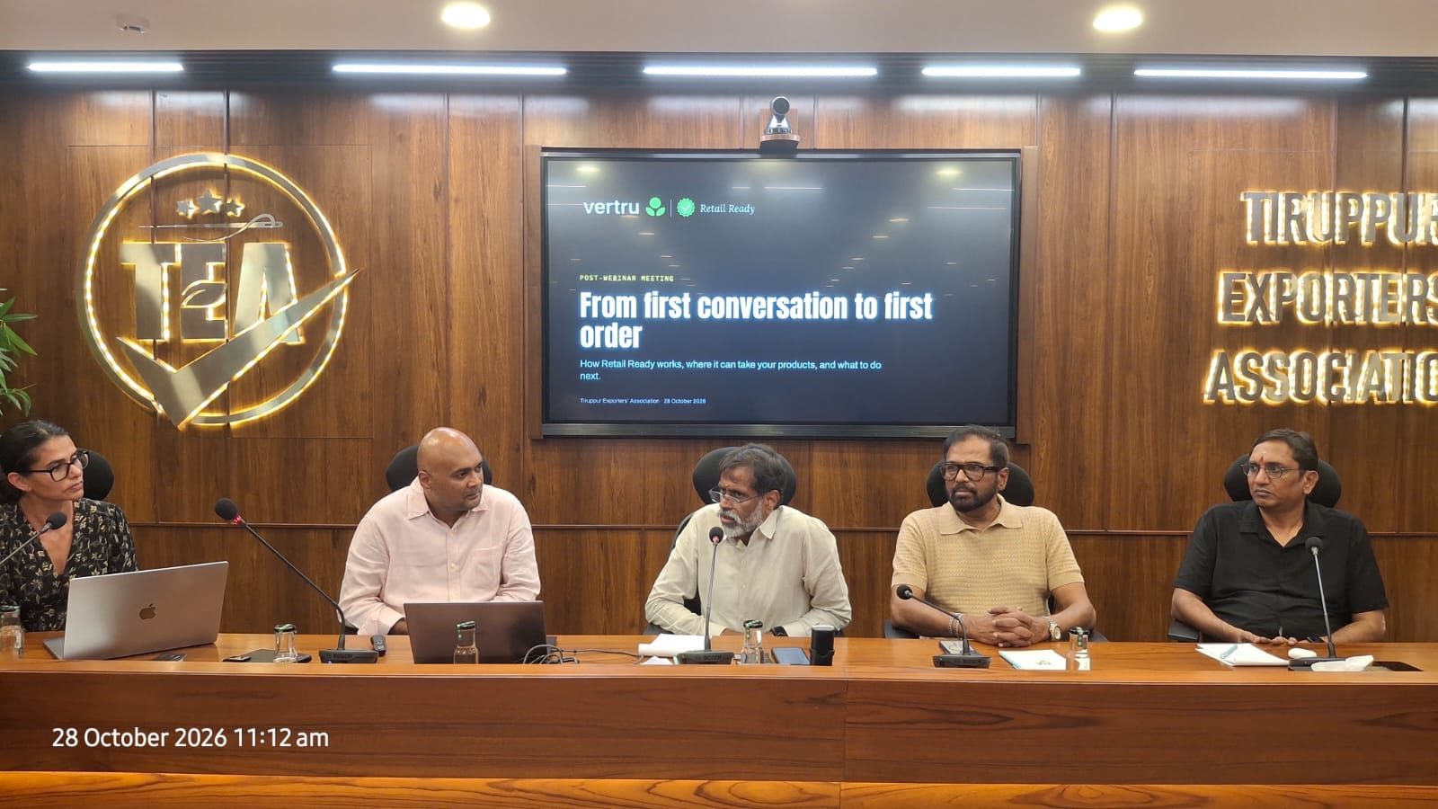 திருப்பூரில் வர்த்தக வாய்ப்பு கலந்துரையாடல்