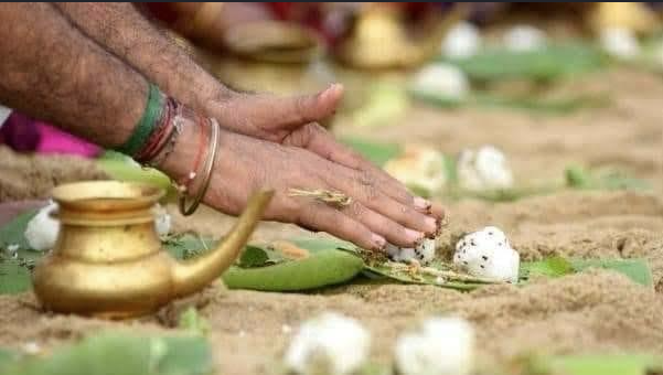 Rituals held for ancestors on auspicious day