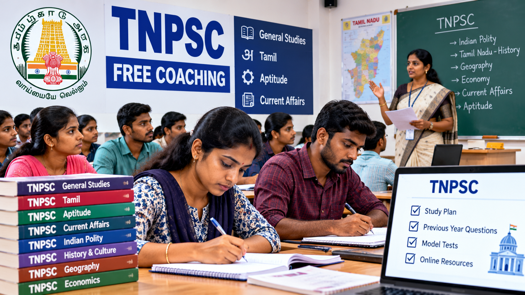 Free coaching for TNPSC candidates begins