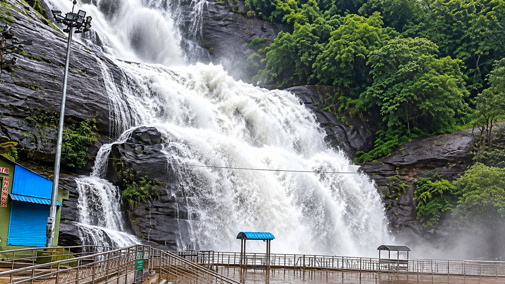 Bathing ban at Courtallam falls