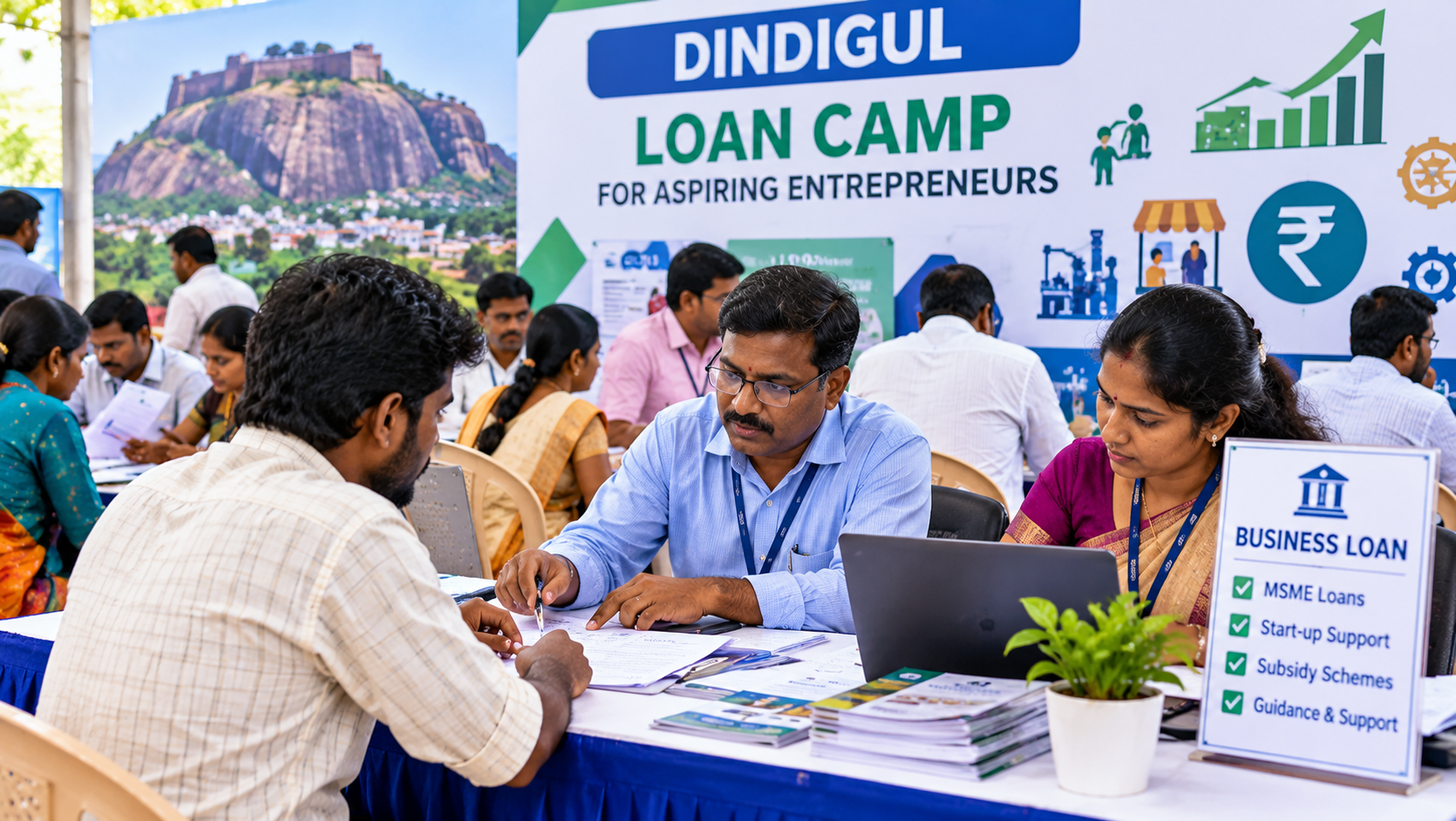Loan camp for aspiring entrepreneurs in Dindigul