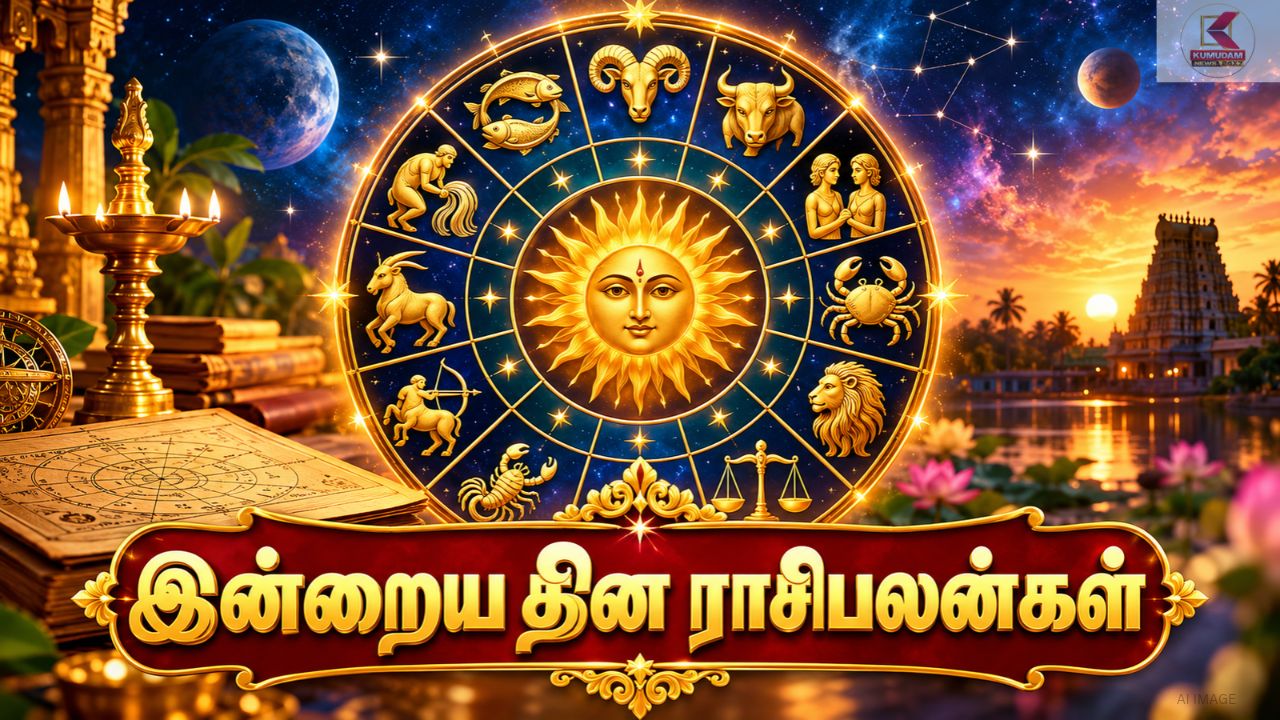 இன்று உங்கள் ராசிக்கு அதிர்ஷ்டம் உண்டா ? 12 ராசிகளின் பலன்கள் இதோ !