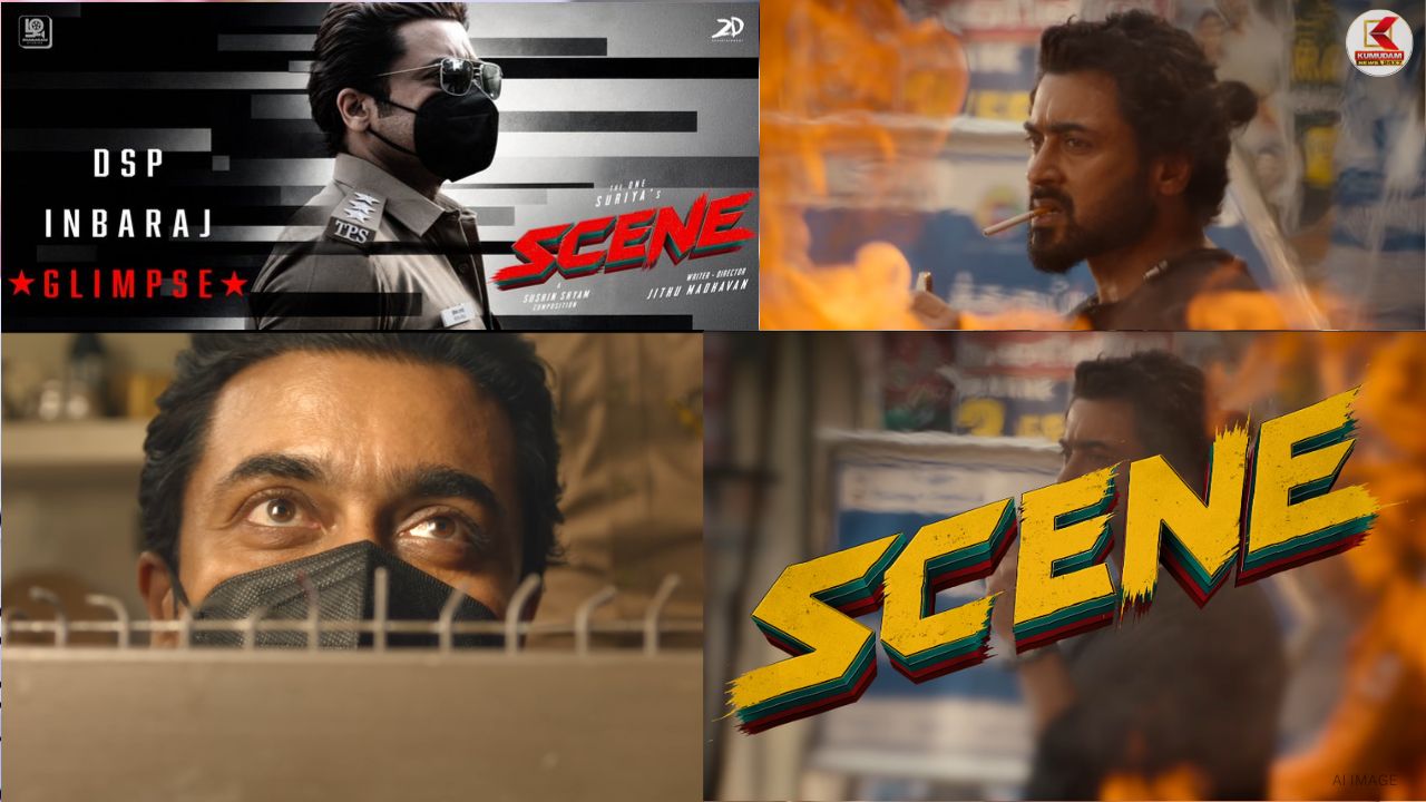 சூர்யாவின் SCENE: ஜாலியான போலீஸ்ங்க! வெளியானது DSP இன்பராஜ் GLIMPSE வீடியோ! சூர்யாவின் SCENE: ஜாலியான போலீஸ்ங்க! வெளியானது DSP இன்பராஜ் GLIMPSE வீடியோ!