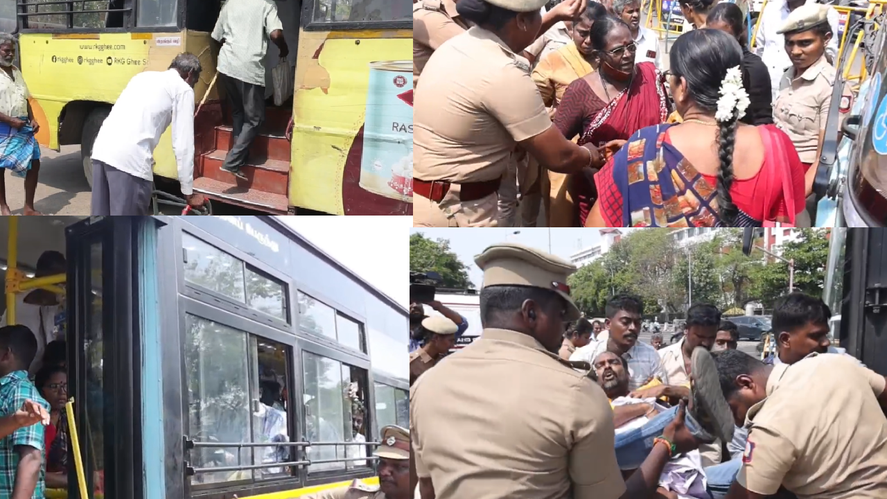 தமிழகம் முழுவதும் போராட்டத்தில் ஈடுபட்ட மாற்றுத்திறனாளிகள் கைது!