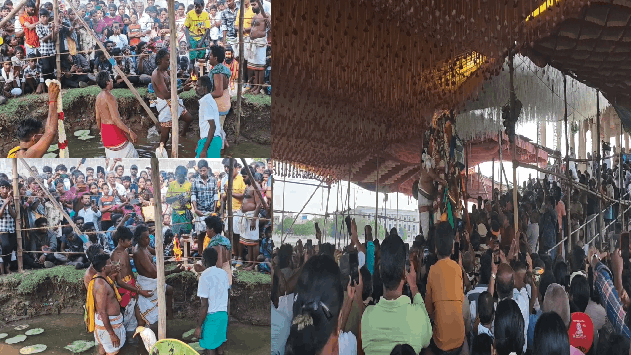 மதுரை கள்ளழகர் சித்திரை திருவிழா..சர்க்கரை தீபம் ஏந்தி பக்தர்கள் சாமி தரிசனம்!