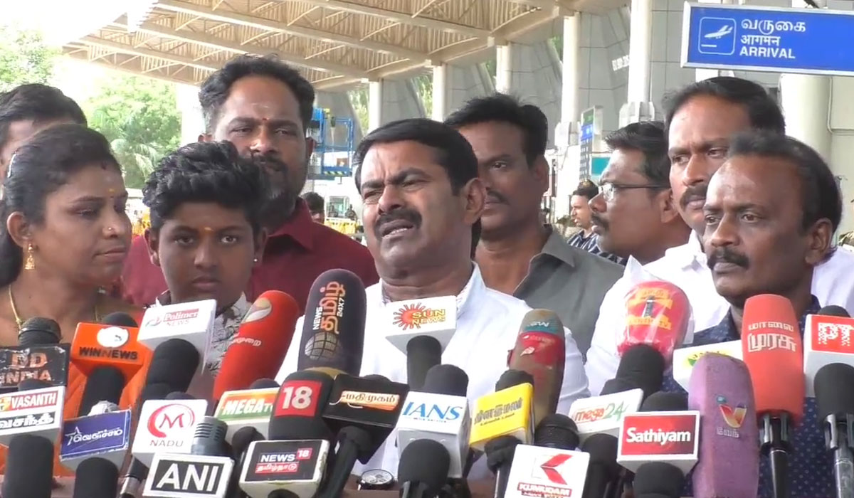  பாதிக்கப்பட்ட மாணவிக்கு தீர்ப்பு நீதியாக இருக்க வேண்டும் – சீமான்