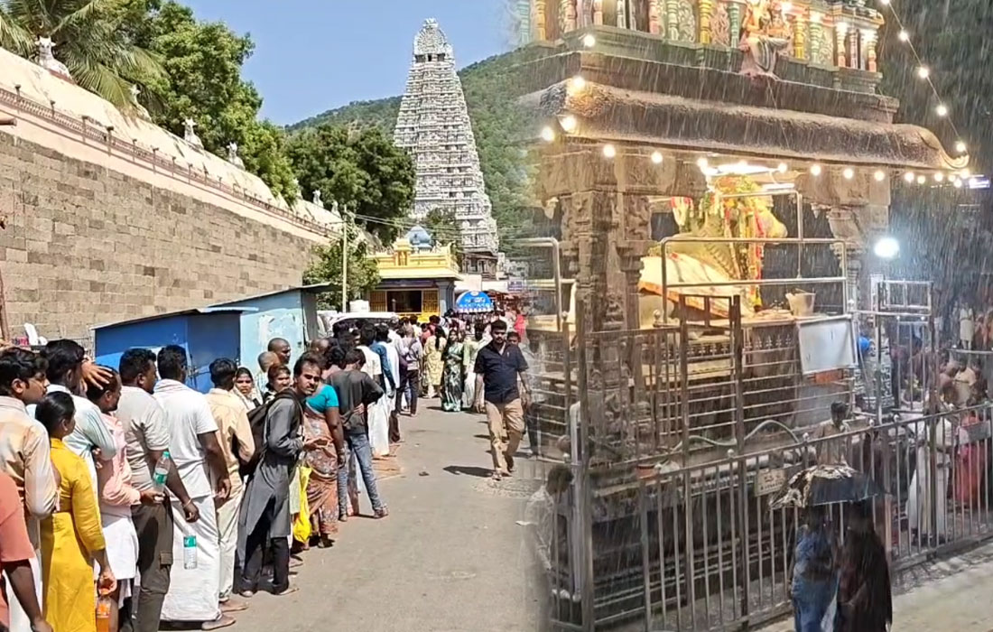   தி.மலையில் காலையில் சுட்டெரித்த வெயில்....மாலையில் கொட்டித்தீர்த்த கனமழை