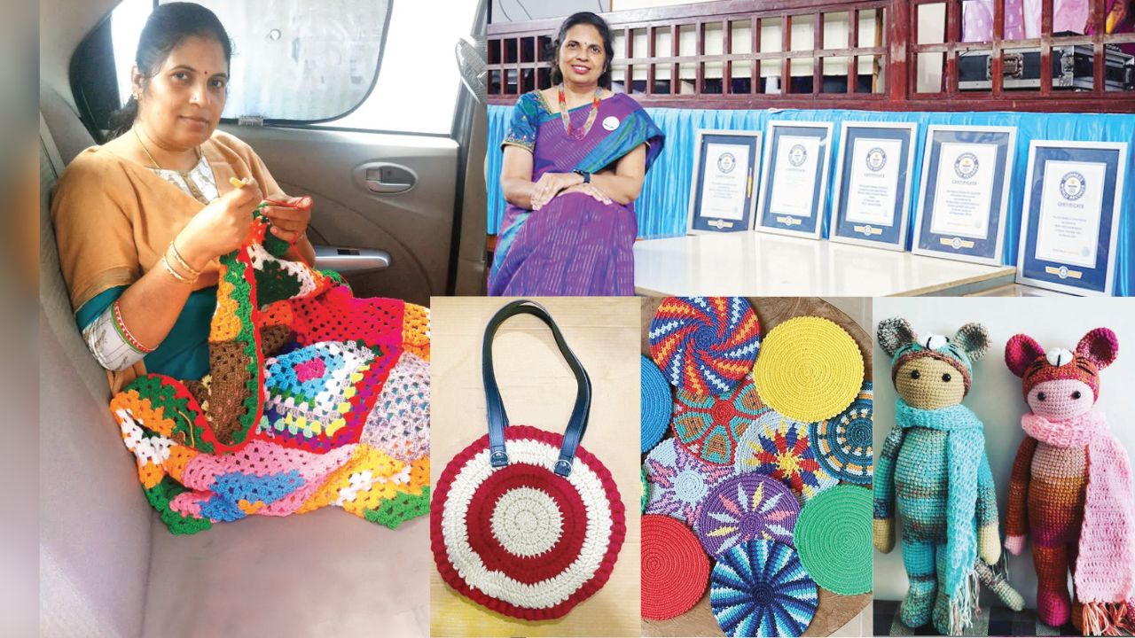 குரோஷே என்னும் ’கொக்கிப் பின்னல்’ கலை- அசத்தும் தமிழக பெண்!