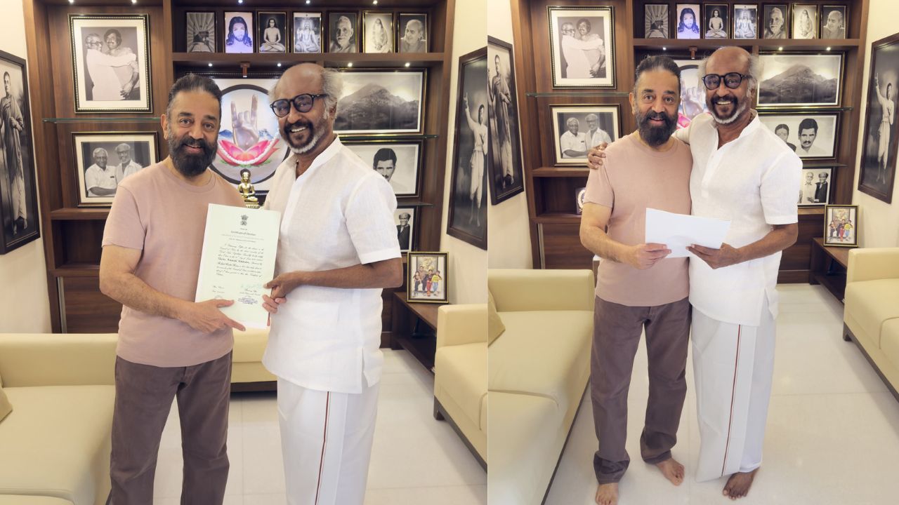 மை டியர் நண்பா.. MP-யாக பதவியேற்க போகும் கமலுக்கு ரஜினி வாழ்த்து!