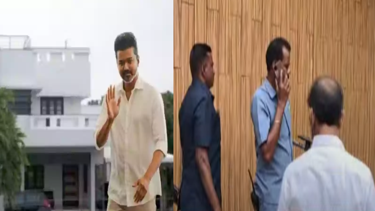 விஜய் வீட்டில் வெடிகுண்டு நிபுணர்கள் சோதனை