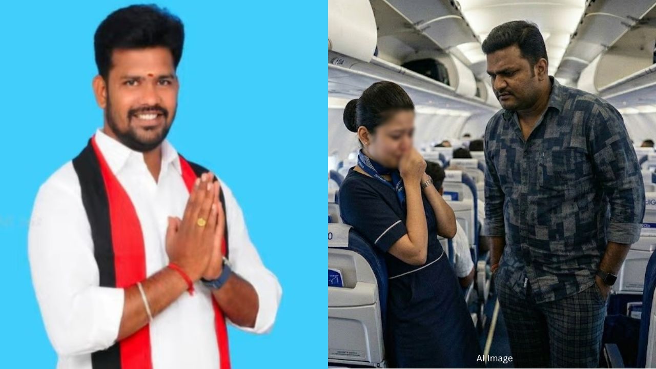 இண்டிகோ விமானத்தில் நடந்த பாலியல் அத்துமீறல்; திமுக கவுன்சிலரை தட்டிதூக்கிய போலீஸ்!