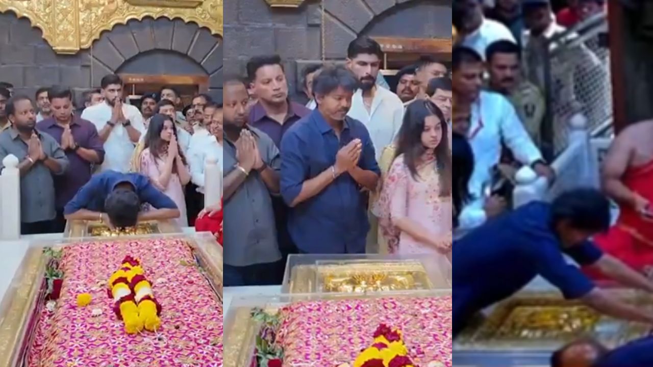 ஆன்மீகப் பயணம்: திருச்செந்தூரைத் தொடர்ந்து சீரடியில் தவெக தலைவர் விஜய் வழிபாடு!