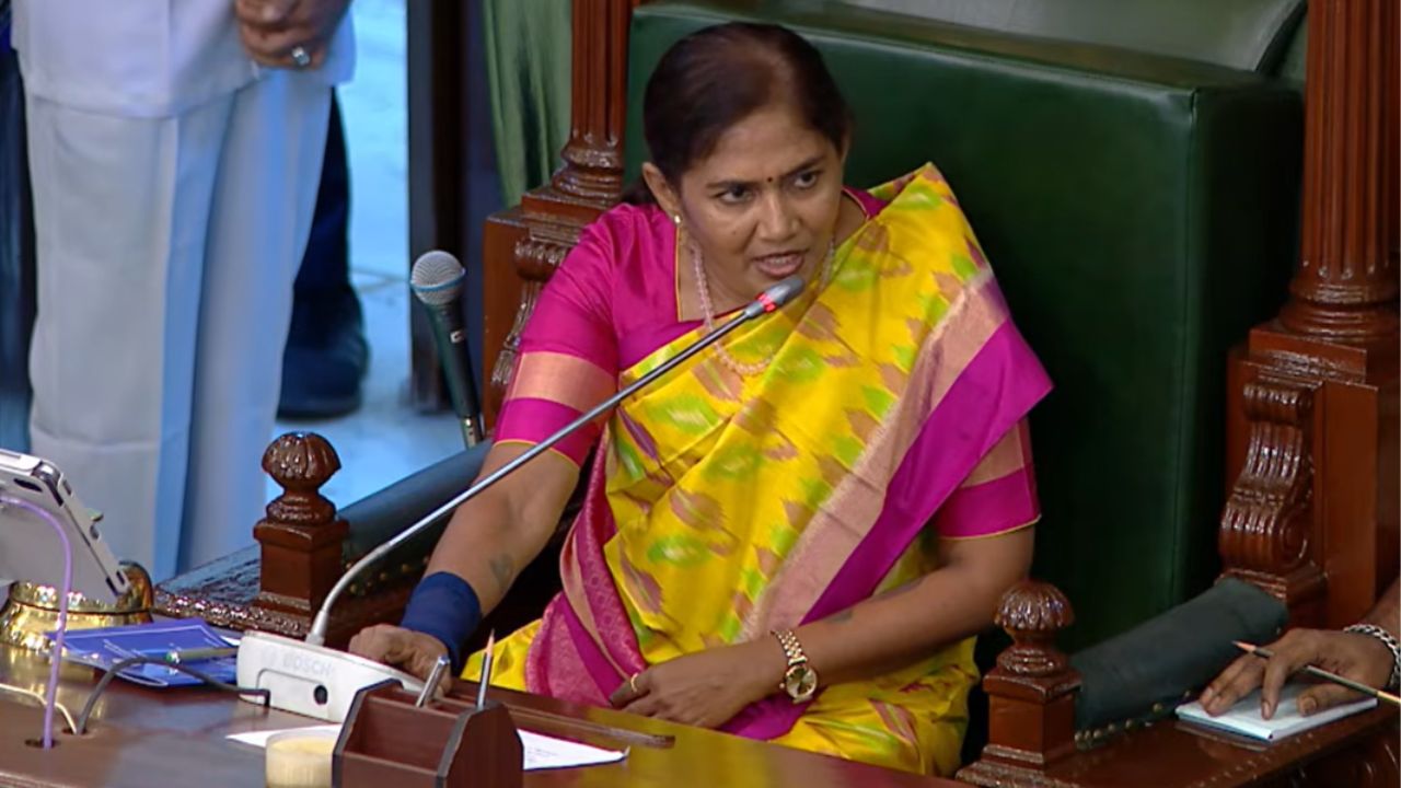TN Assembly: சபாநாயகர் நாற்காலியில் அமர்ந்த முதல் பெண்.. வரலாறு படைத்த தவெக!