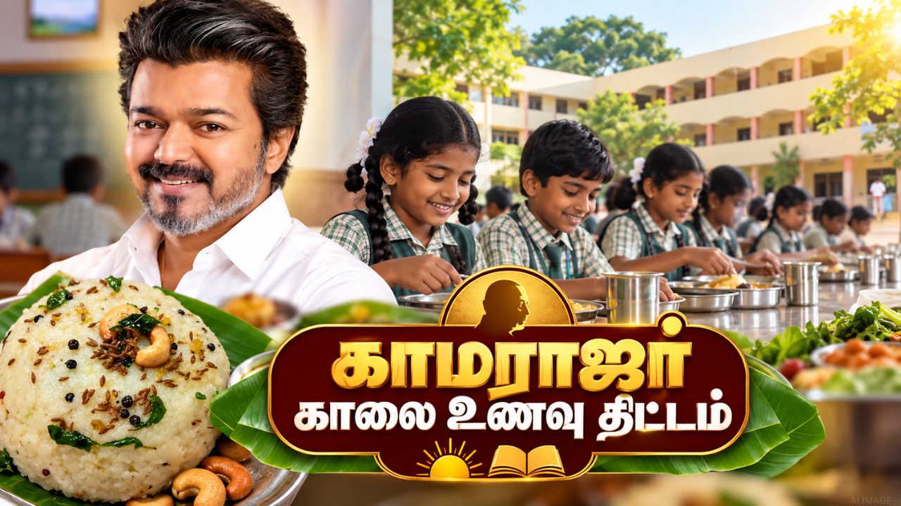 விஜய் விரிவுபடுத்தும் காமராஜர் காலை உணவு திட்டம் ! எந்தெந்த வகுப்புகள் வரை தெரியுமா?