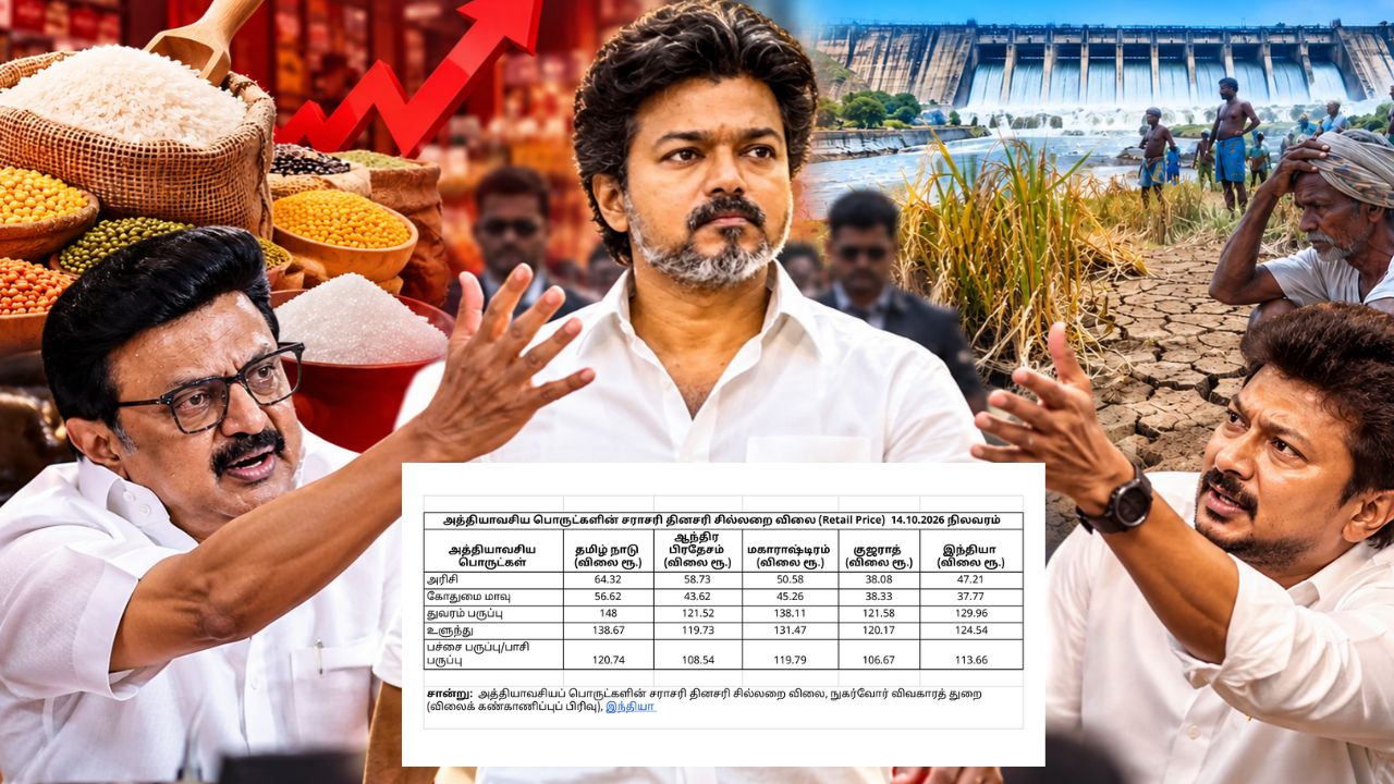 தீபாவளிக்கு முன்பே விலைவாசி வெடி… விஜய் அரசுக்கு ஸ்டாலின், உதயநிதி குட்டு!