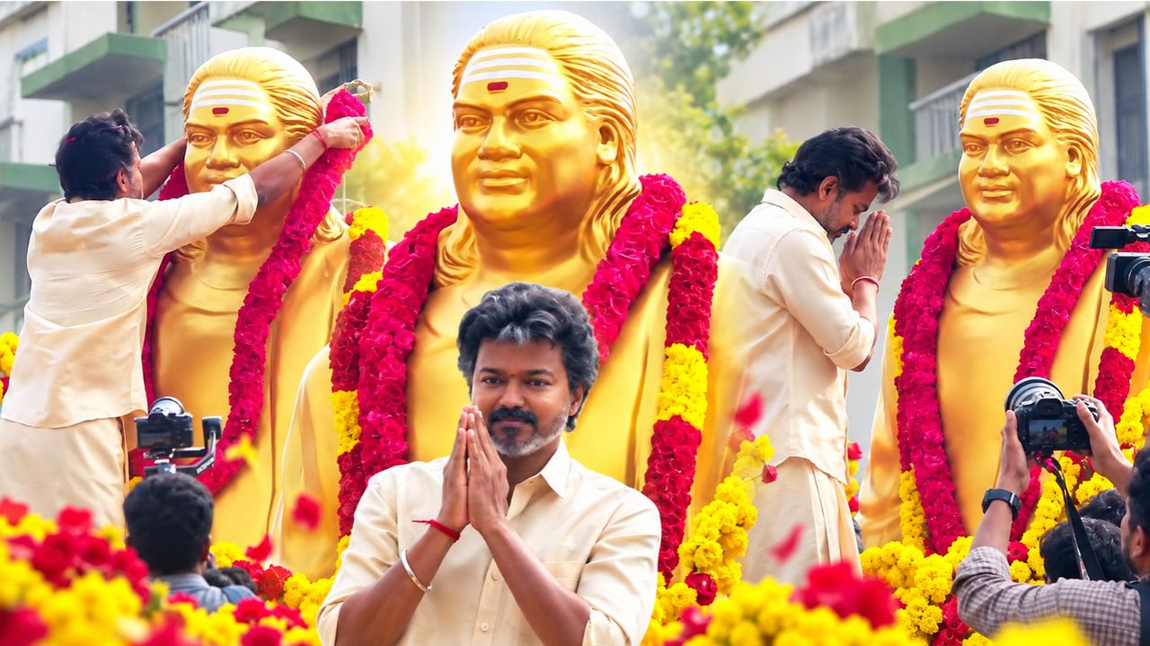 பசும்பொன் செல்லவில்லை...நந்தனத்தில் தேவர் சிலைக்கு மரியாதை செலுத்திய முதல்வர் விஜய்!